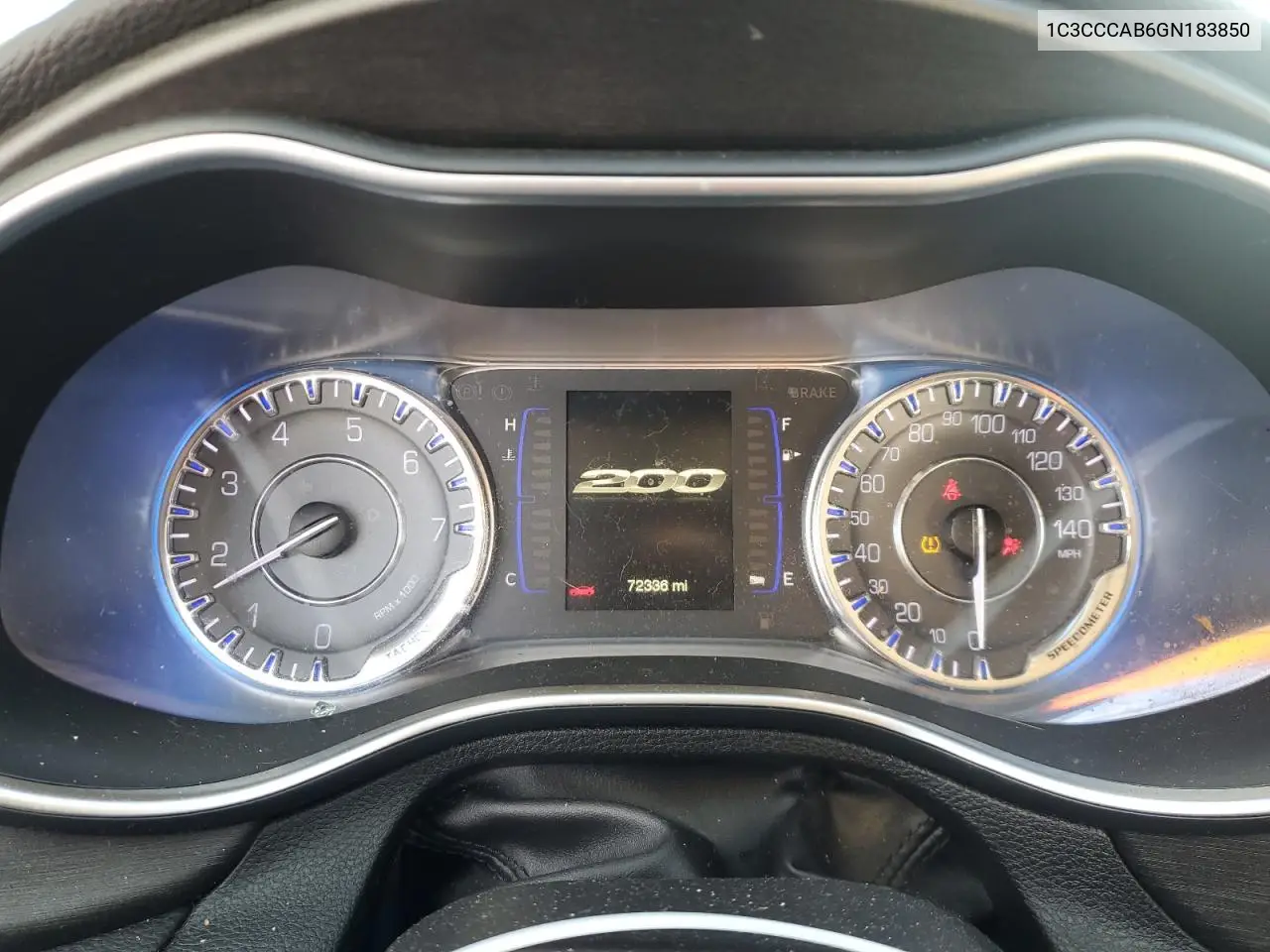 1C3CCCAB6GN183850 2016 Chrysler 200 Limited