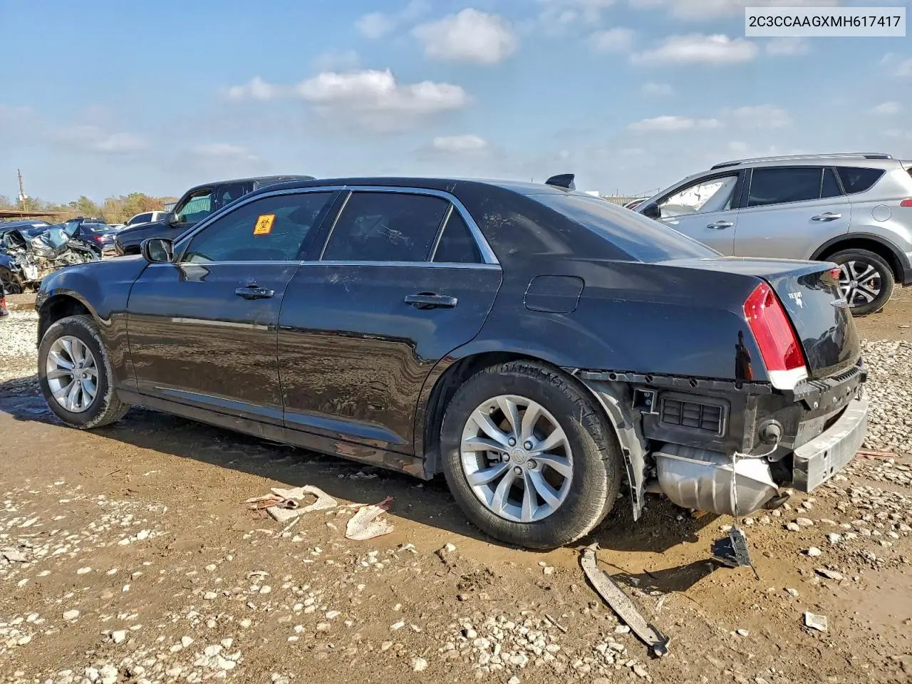 2C3CCAAGXMH617417 2021 Chrysler 300 Touring