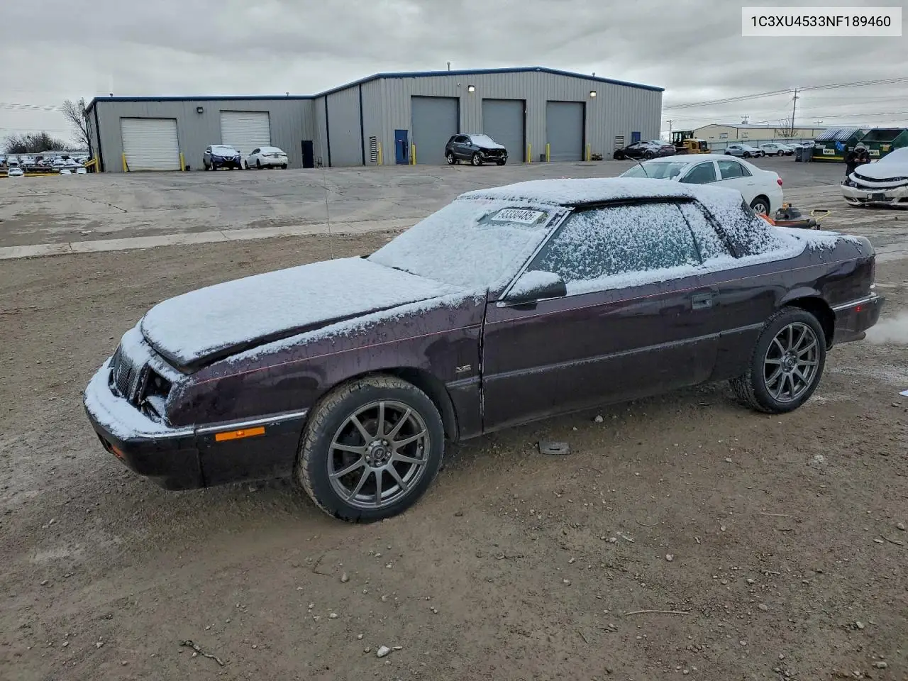 1C3XU4533NF189460 1992 Chrysler Lebaron