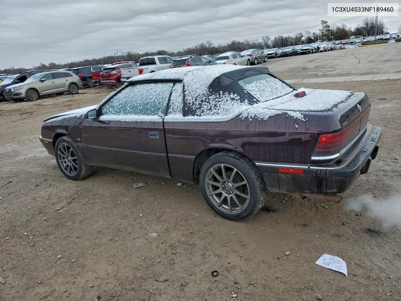 1C3XU4533NF189460 1992 Chrysler Lebaron