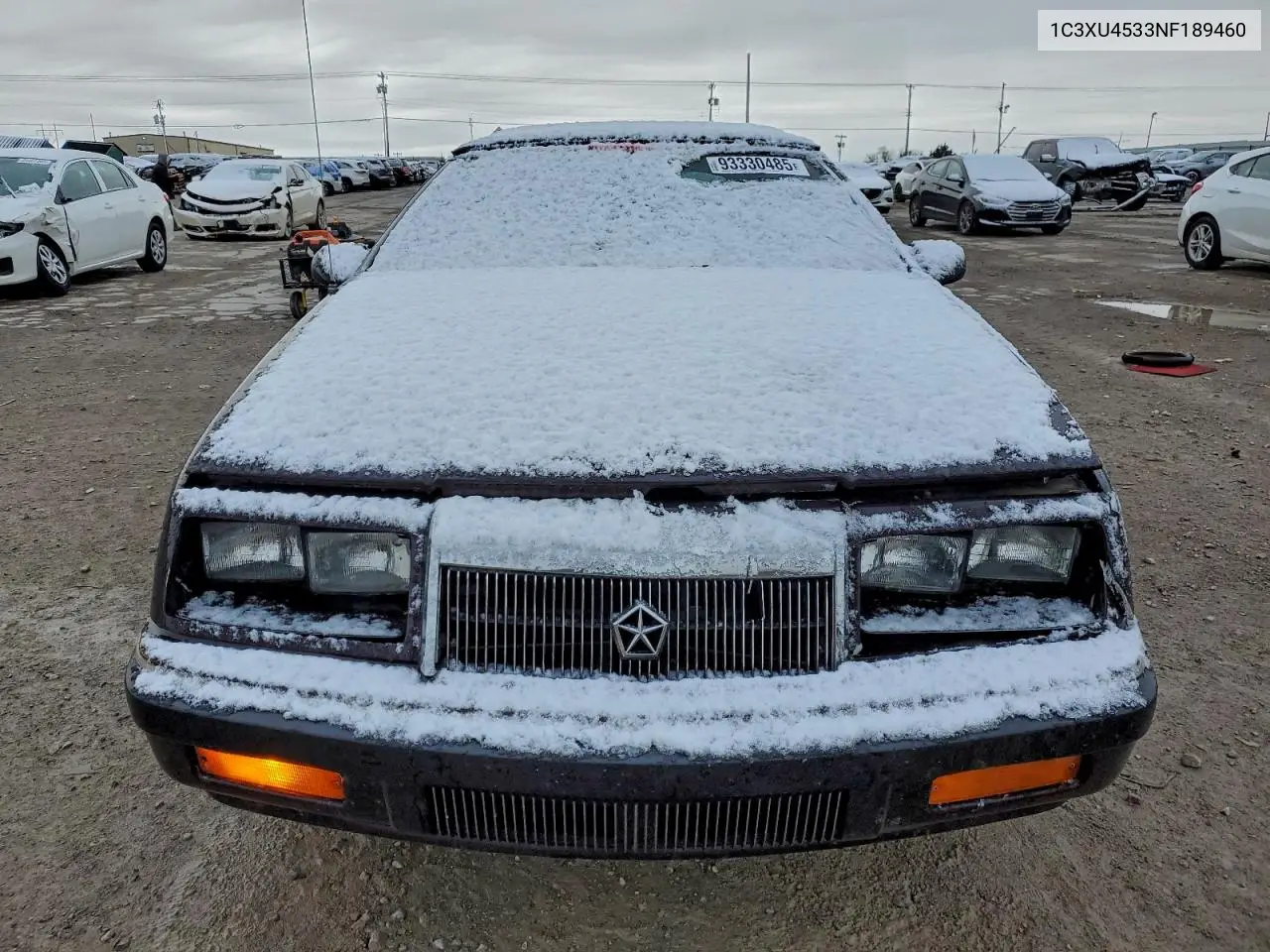1C3XU4533NF189460 1992 Chrysler Lebaron