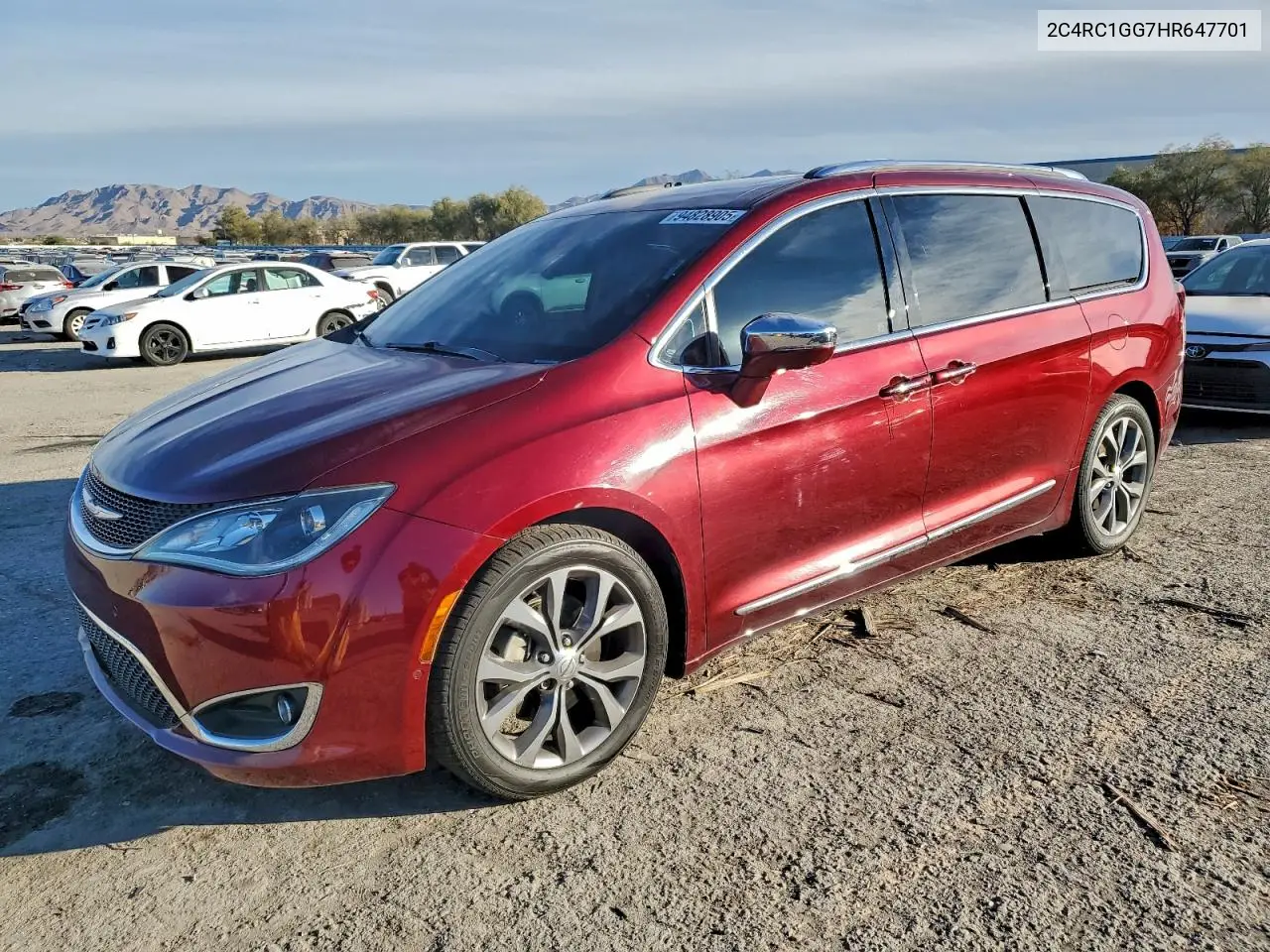 2C4RC1GG7HR647701 2017 Chrysler Pacifica Limited