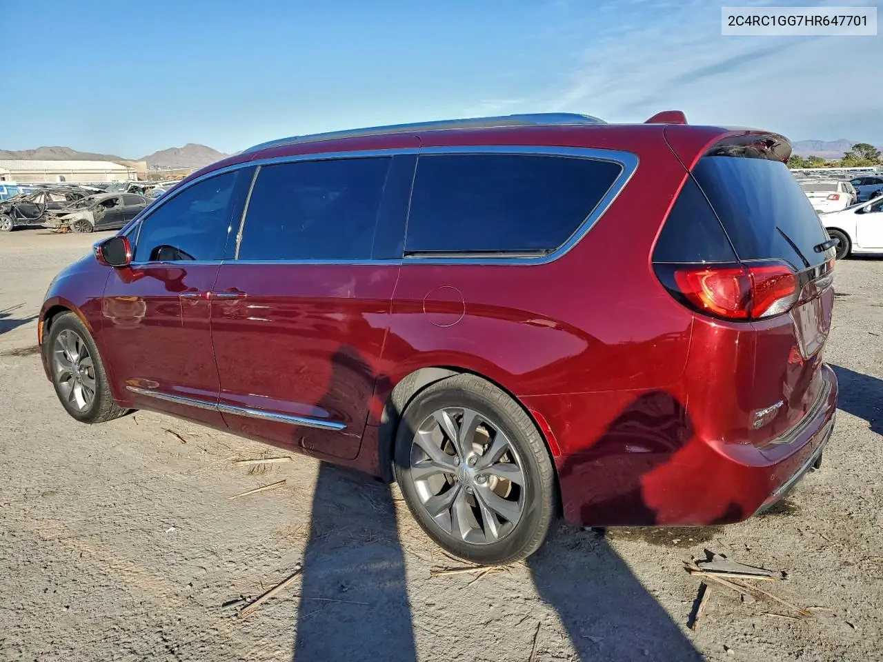 2C4RC1GG7HR647701 2017 Chrysler Pacifica Limited