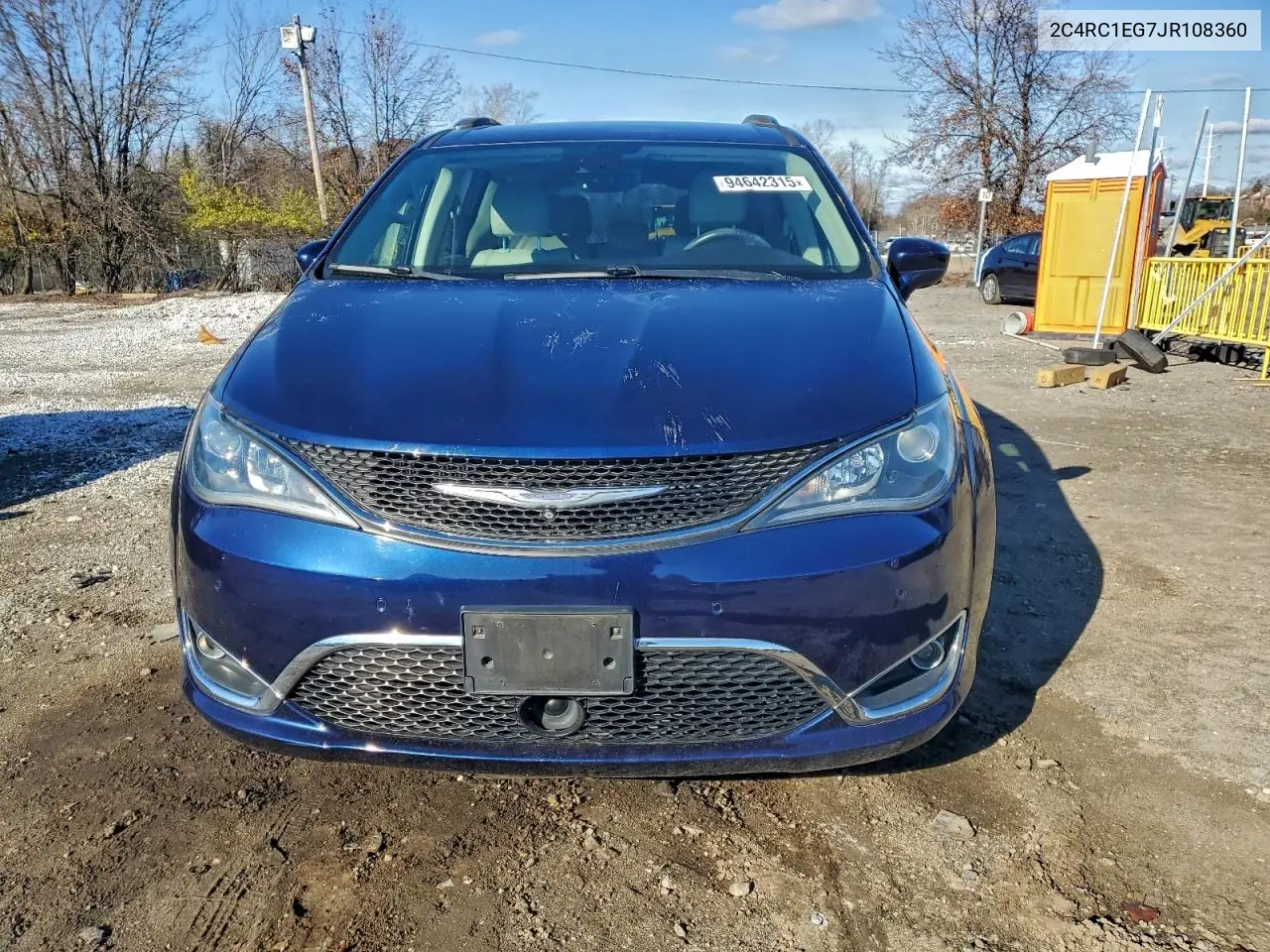 2C4RC1EG7JR108360 2018 Chrysler Pacifica Touring L Plus