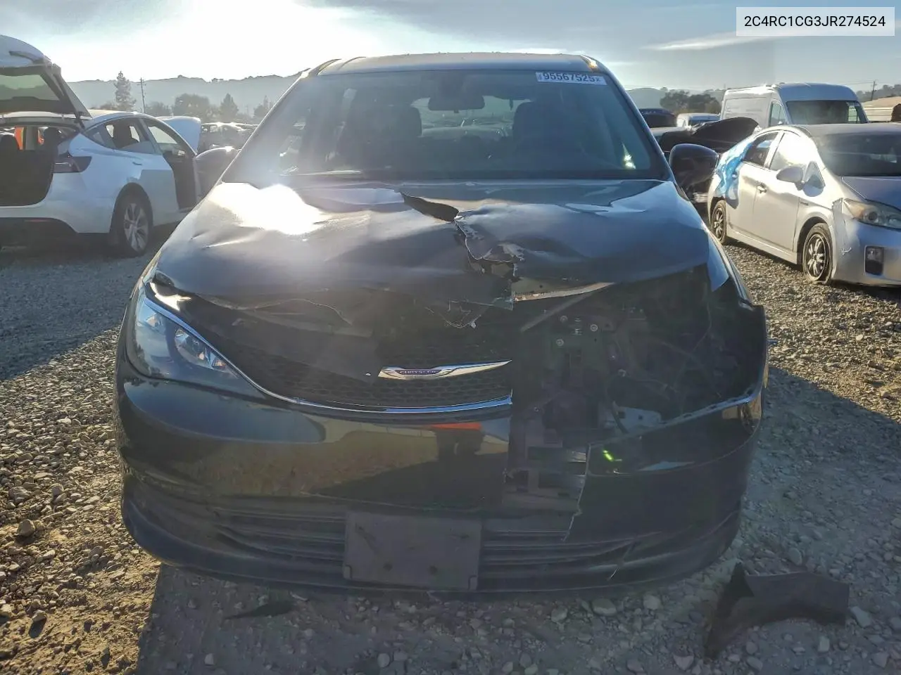 2C4RC1CG3JR274524 2018 Chrysler Pacifica Lx