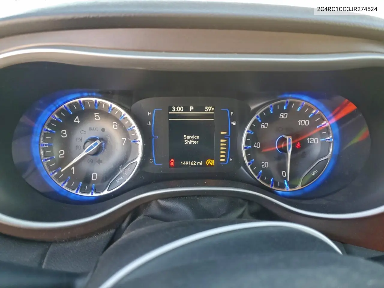2C4RC1CG3JR274524 2018 Chrysler Pacifica Lx