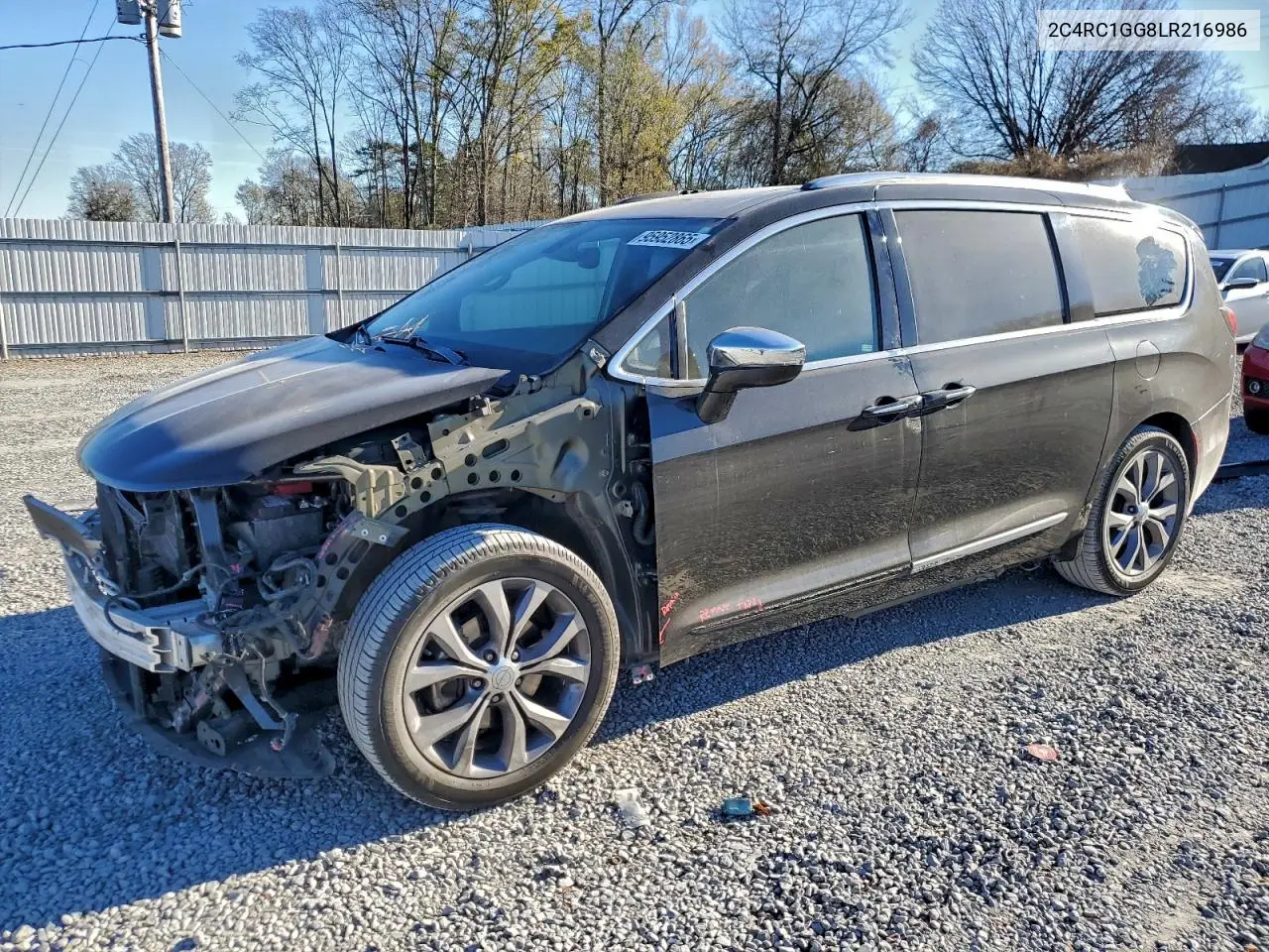 2C4RC1GG8LR216986 2020 Chrysler Pacifica Limited