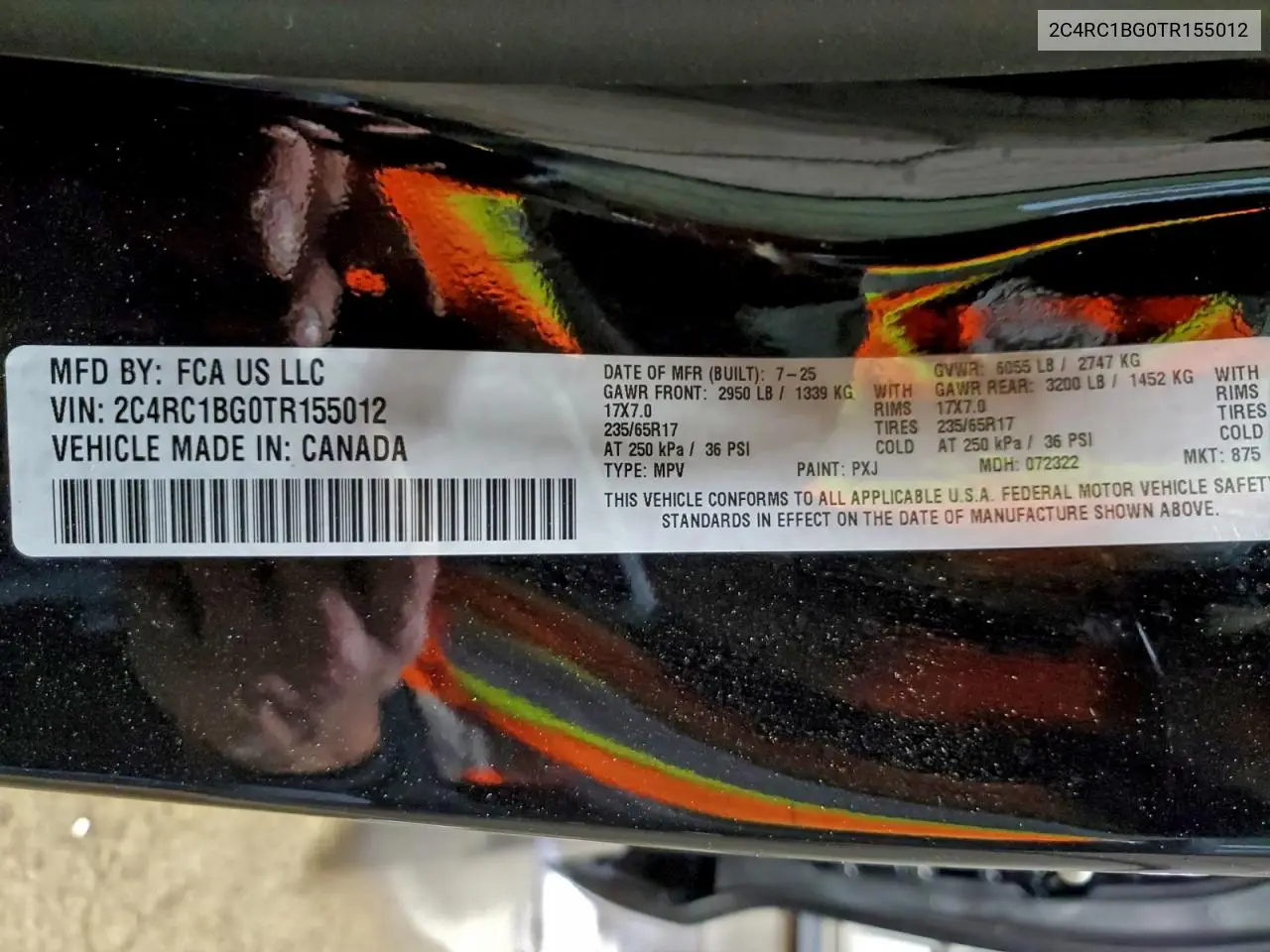 2C4RC1BG0TR155012 2026 Chrysler Pacifica Select