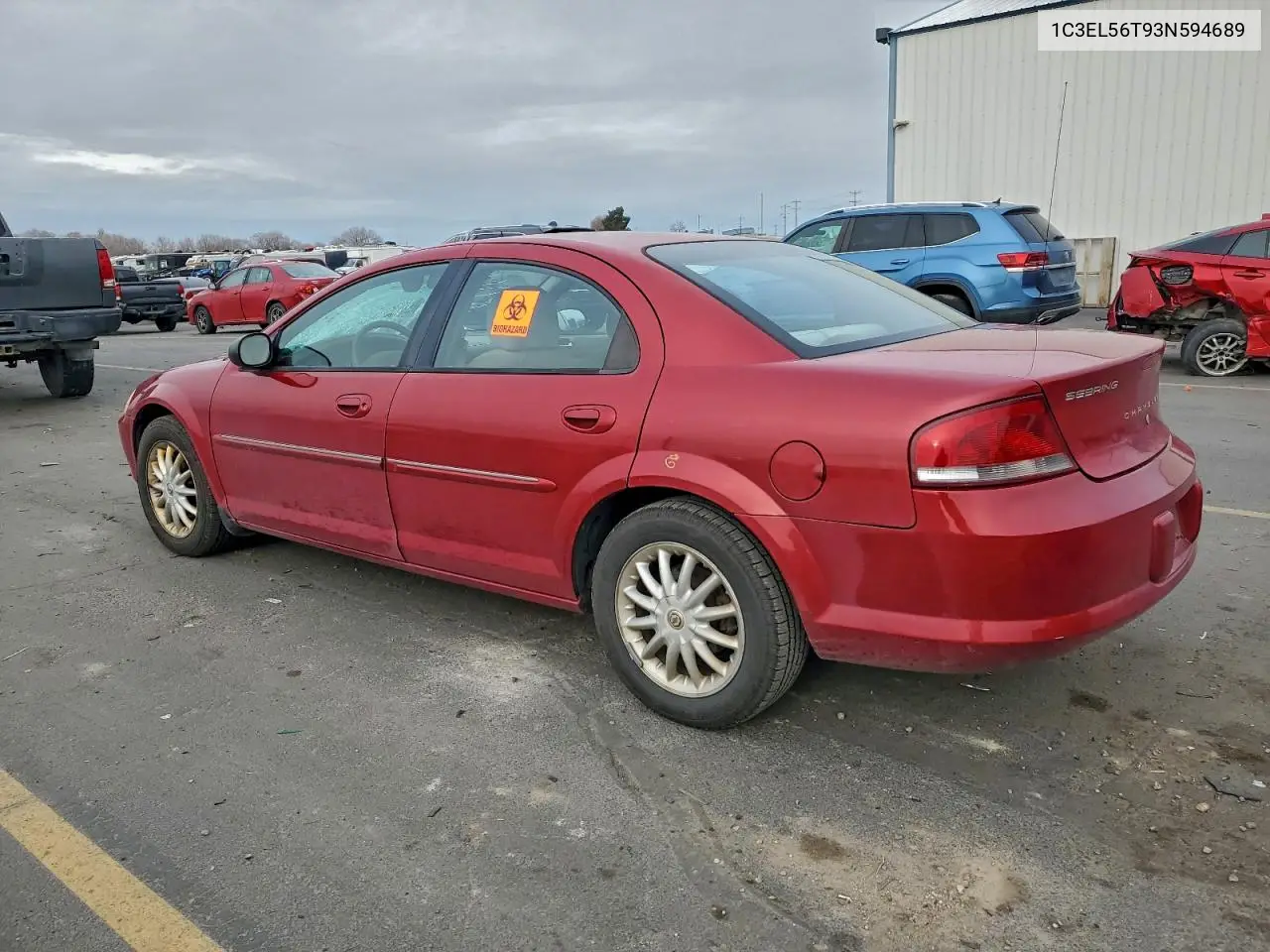 1C3EL56T93N594689 2003 Chrysler Sebring Lxi