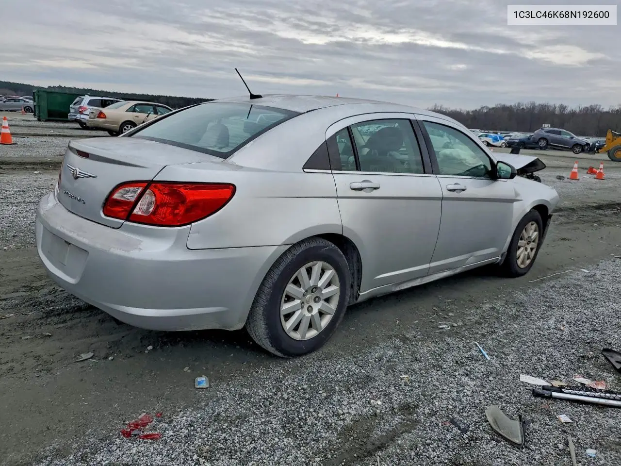 1C3LC46K68N192600 2008 Chrysler Sebring Lx