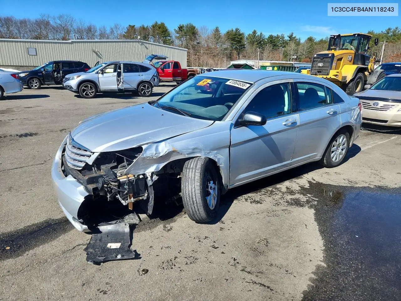 2010 Chrysler Sebring Touring VIN: 1C3CC4FB4AN118243 Lot: 41864656