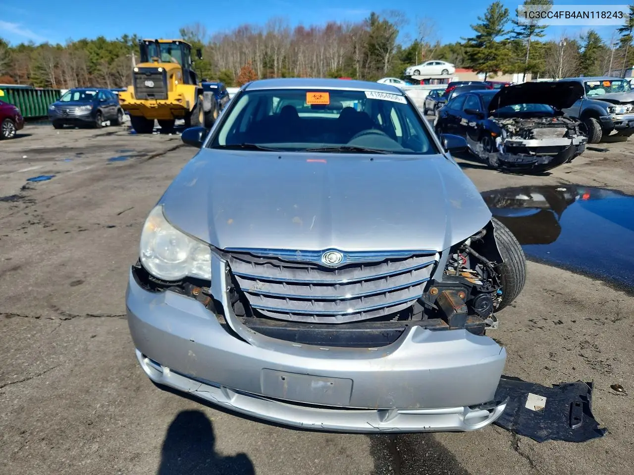 2010 Chrysler Sebring Touring VIN: 1C3CC4FB4AN118243 Lot: 41864656