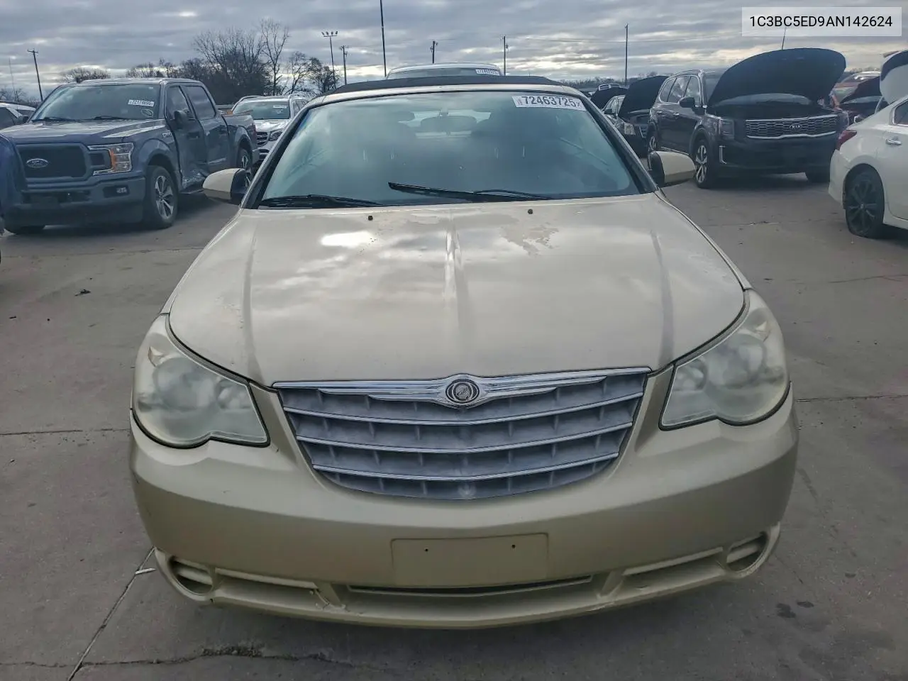 2010 Chrysler Sebring Touring VIN: 1C3BC5ED9AN142624 Lot: 72463725