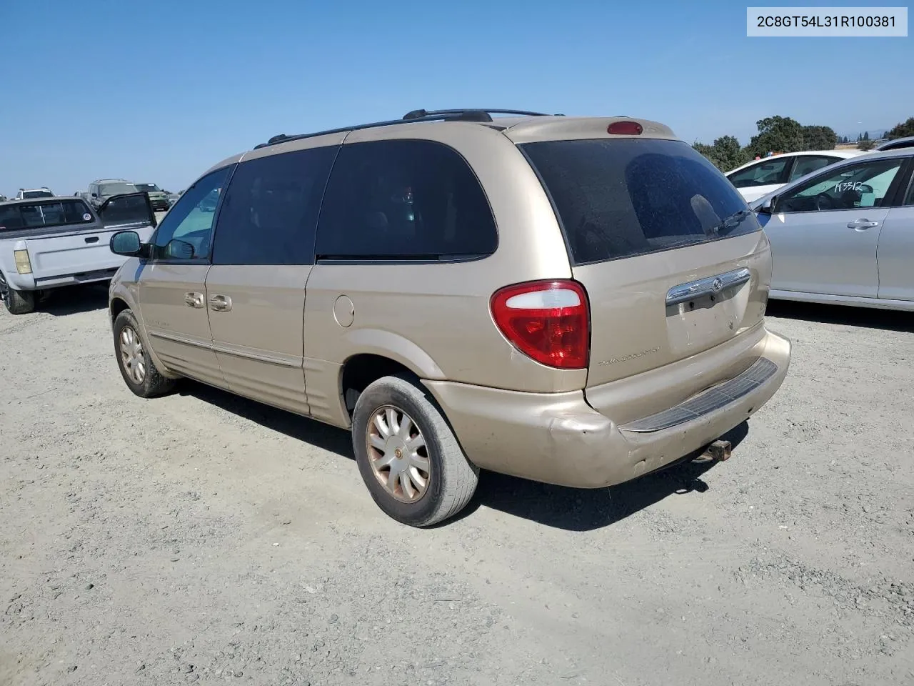 2001 Chrysler Town & Country Lxi VIN: 2C8GT54L31R100381 Lot: 72474224