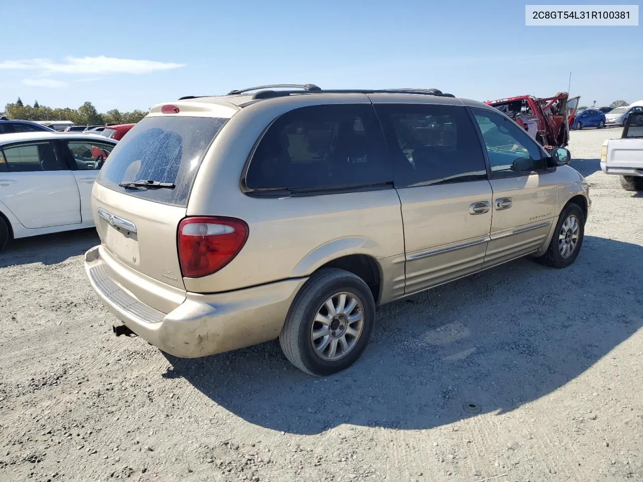 2001 Chrysler Town & Country Lxi VIN: 2C8GT54L31R100381 Lot: 72474224