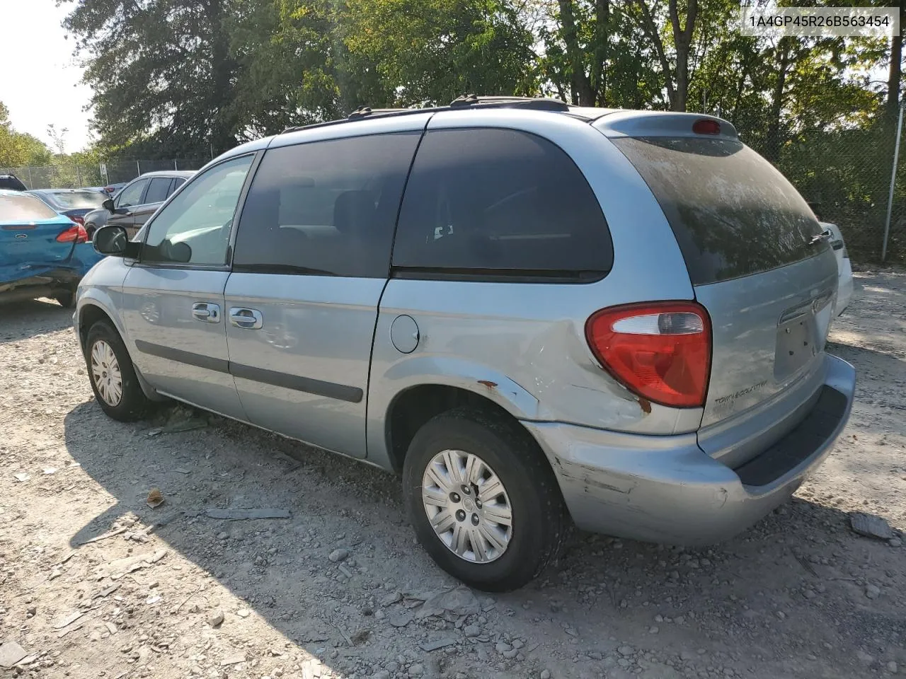 2006 Chrysler Town & Country VIN: 1A4GP45R26B563454 Lot: 68906354