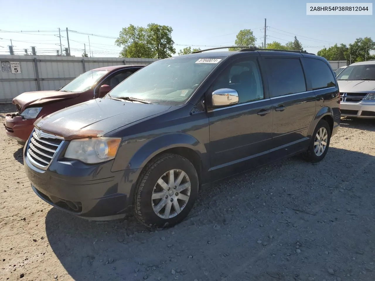 2008 Chrysler Town & Country Touring VIN: 2A8HR54P38R812044 Lot: 57040074