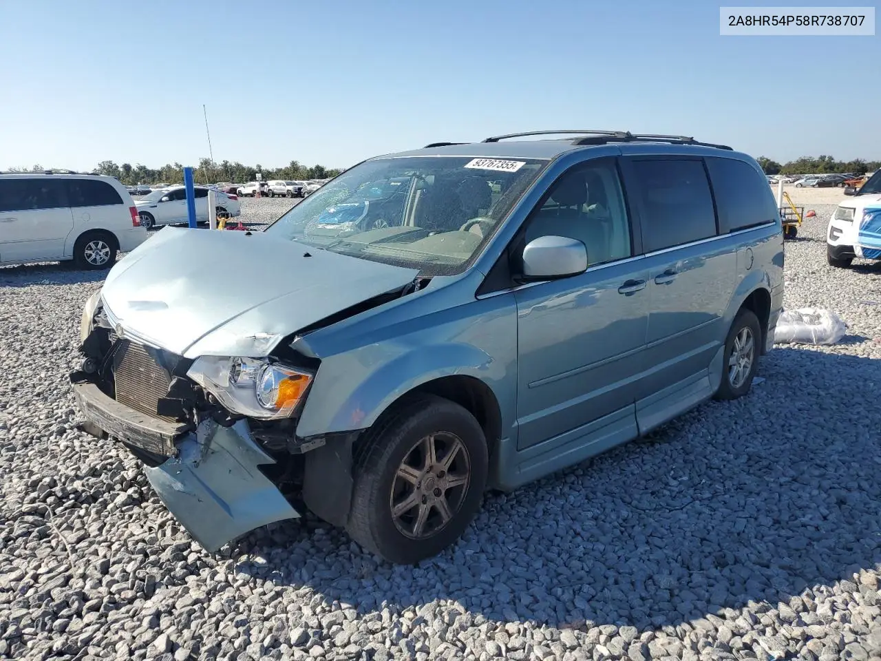 2A8HR54P58R738707 2008 Chrysler Town & Country Touring