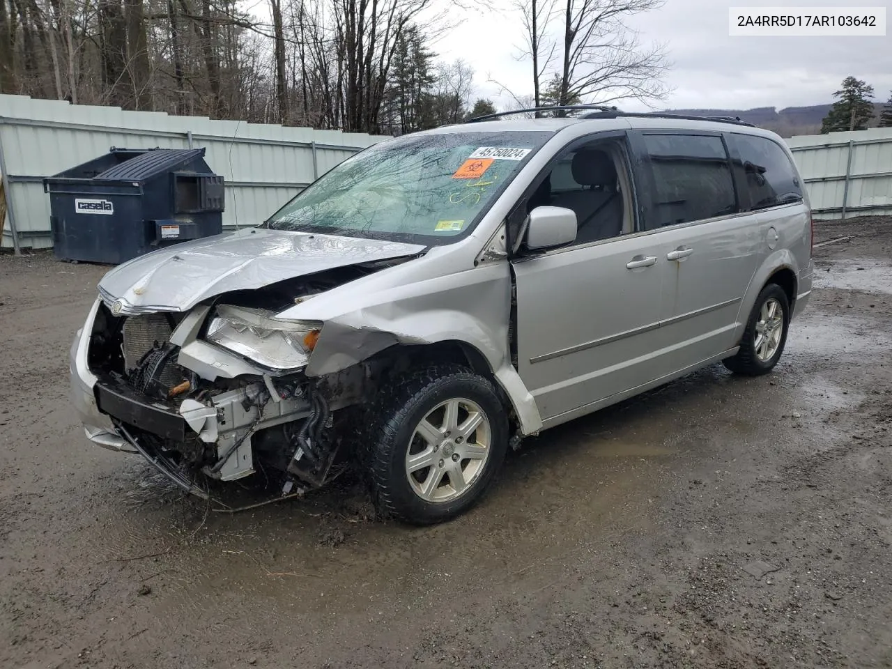 2010 Chrysler Town & Country Touring VIN: 2A4RR5D17AR103642 Lot: 45750024