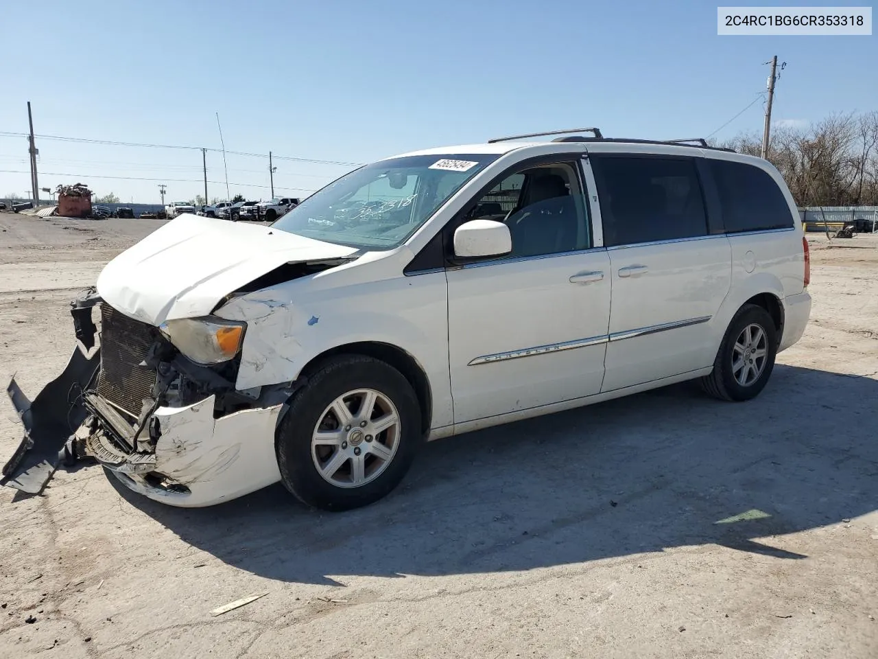 2012 Chrysler Town & Country Touring VIN: 2C4RC1BG6CR353318 Lot: 45625494