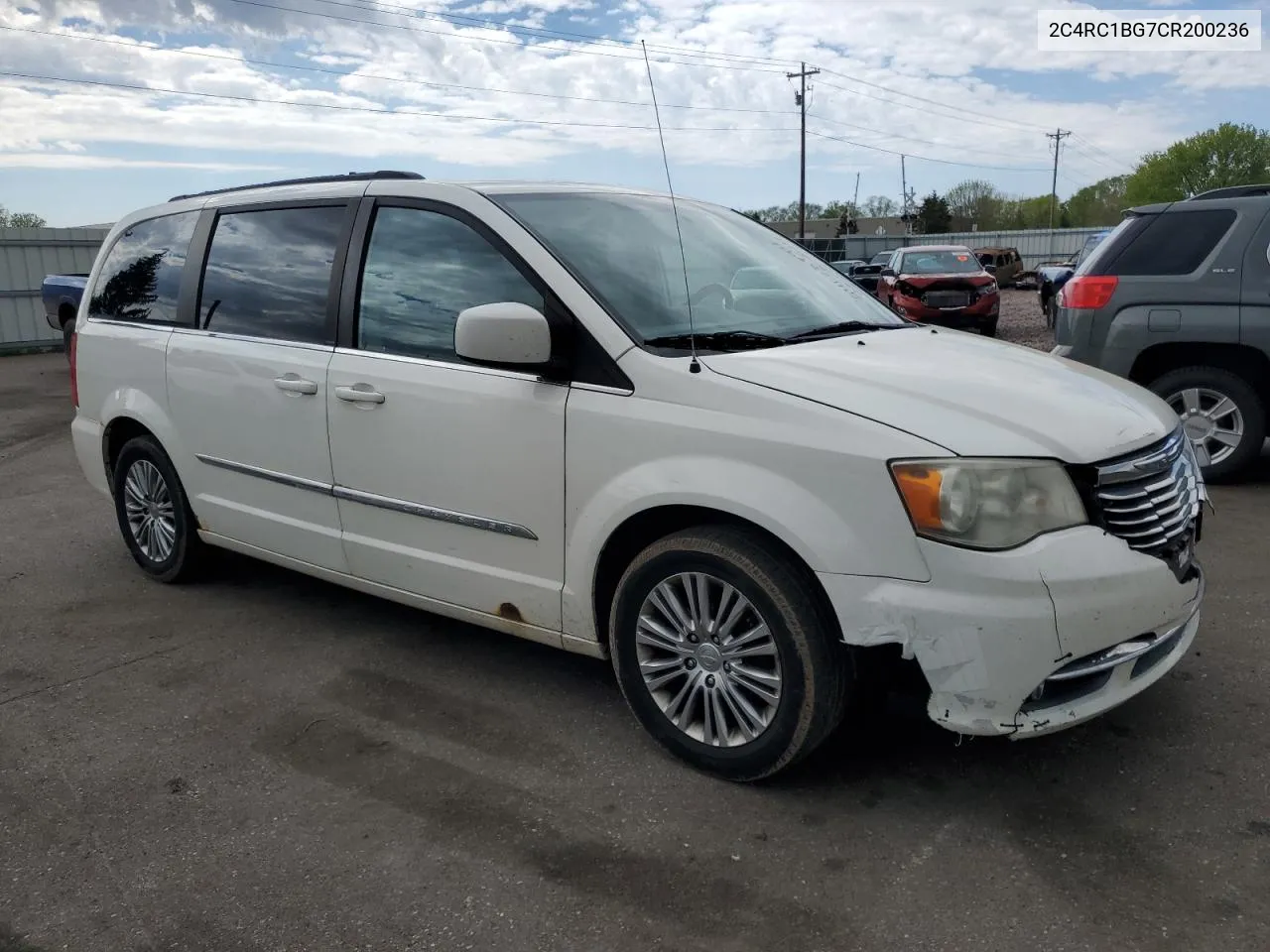 2C4RC1BG7CR200236 2012 Chrysler Town & Country Touring