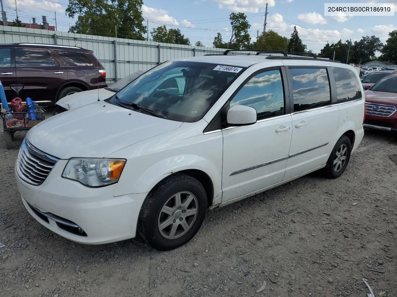 2012 Chrysler Town & Country Touring VIN: 2C4RC1BG0CR186910 Lot: 72156874