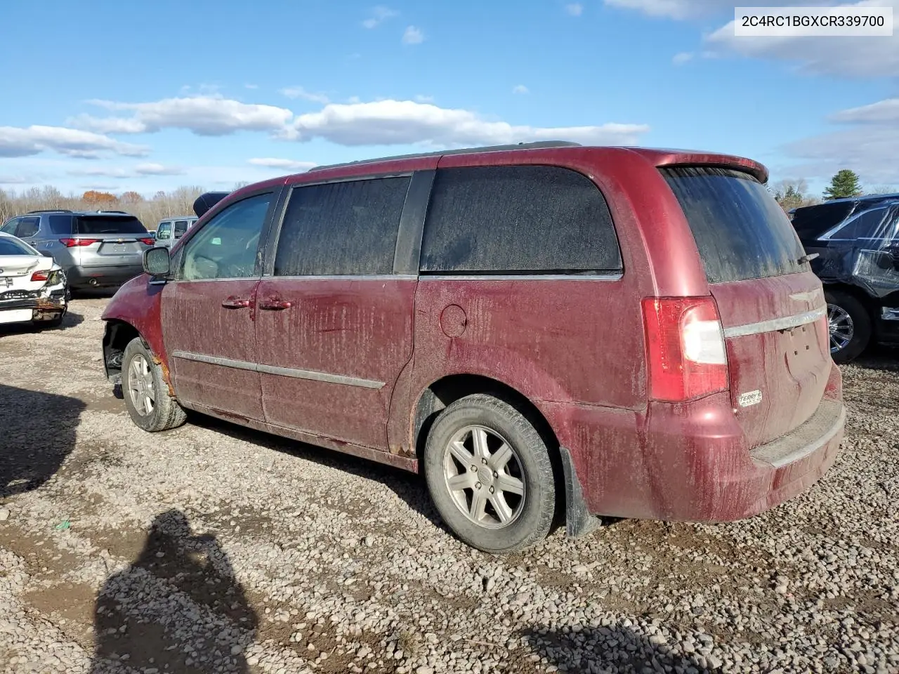 2C4RC1BGXCR339700 2012 Chrysler Town & Country Touring