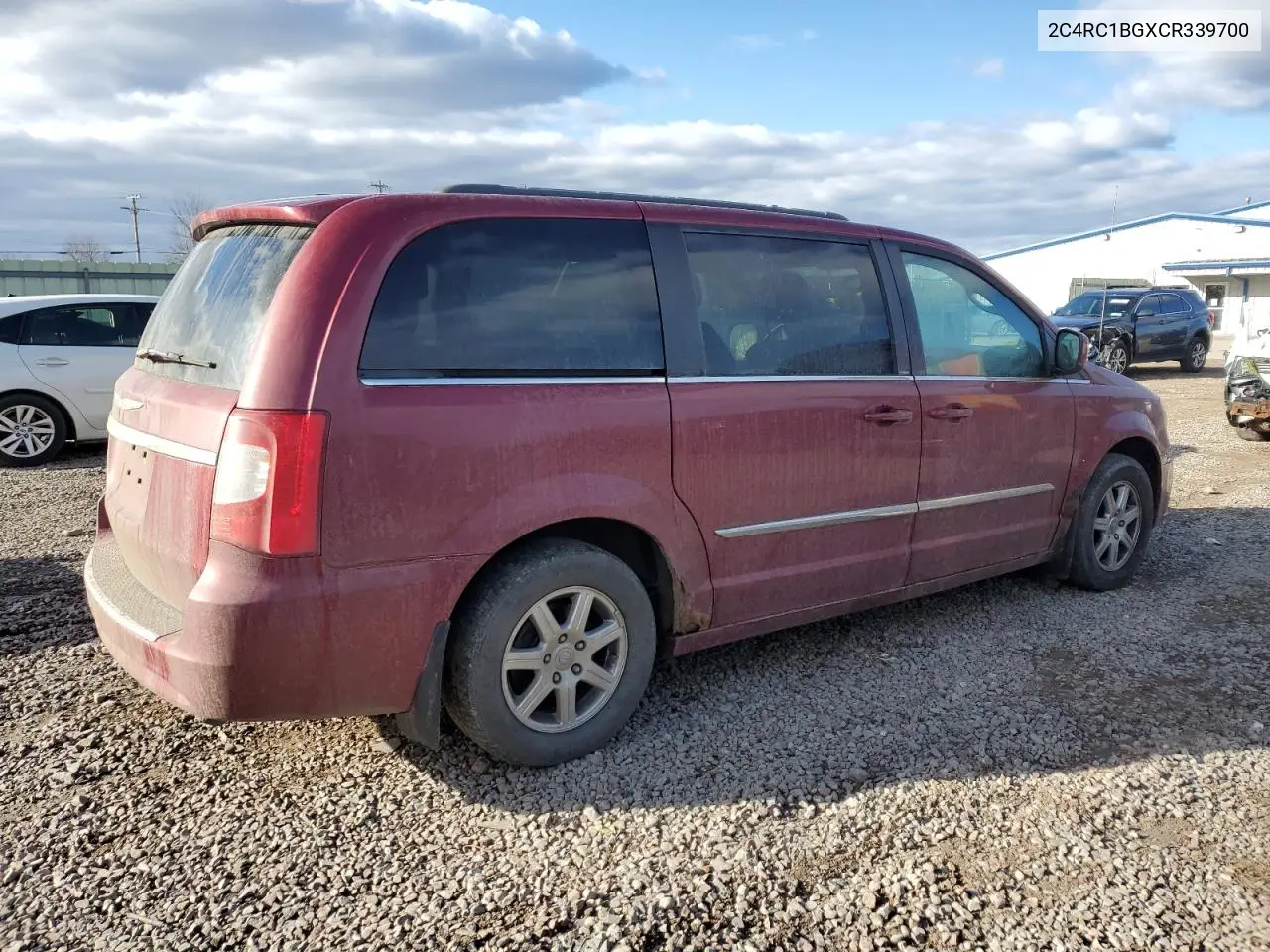 2C4RC1BGXCR339700 2012 Chrysler Town & Country Touring