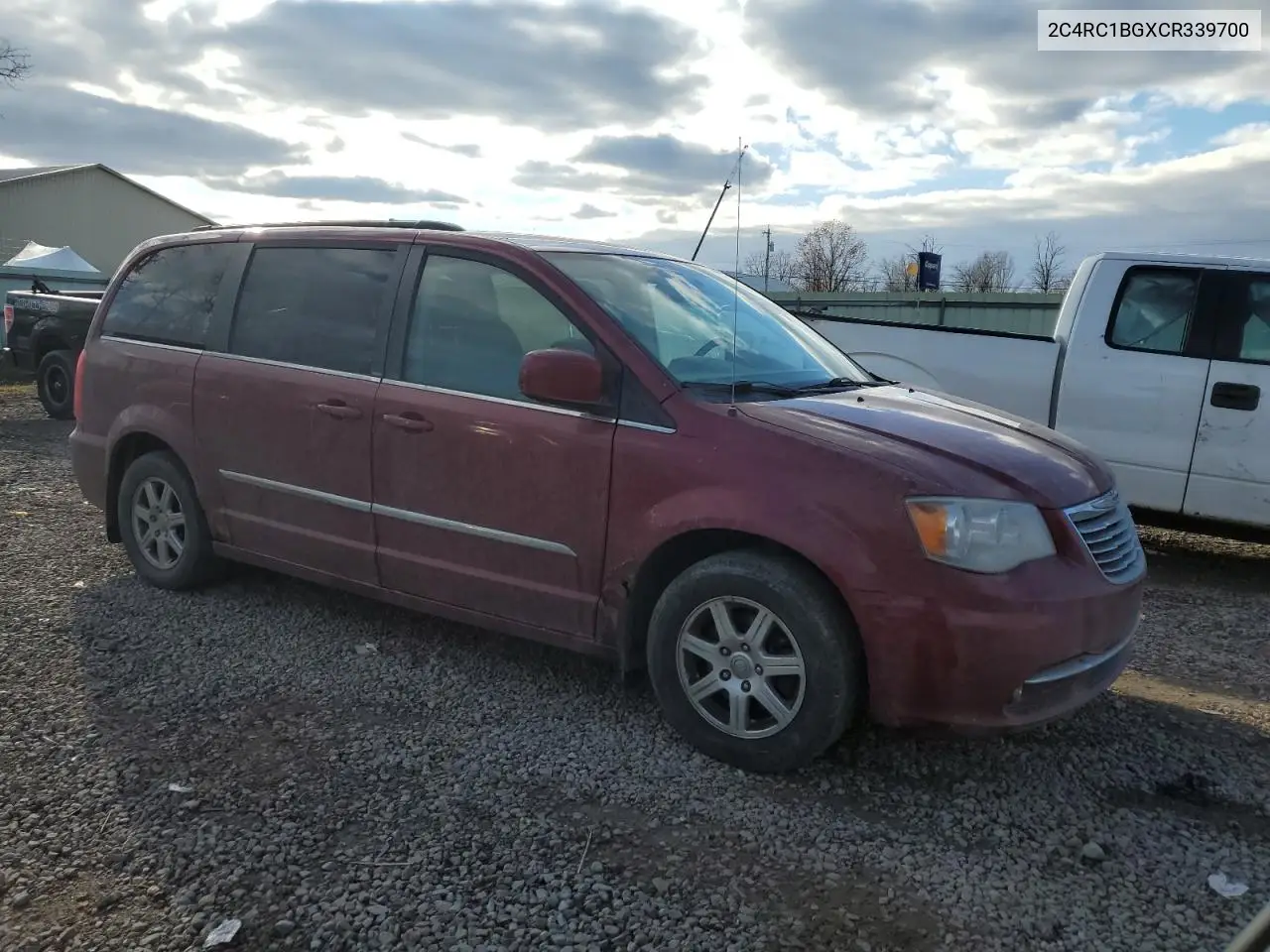 2C4RC1BGXCR339700 2012 Chrysler Town & Country Touring