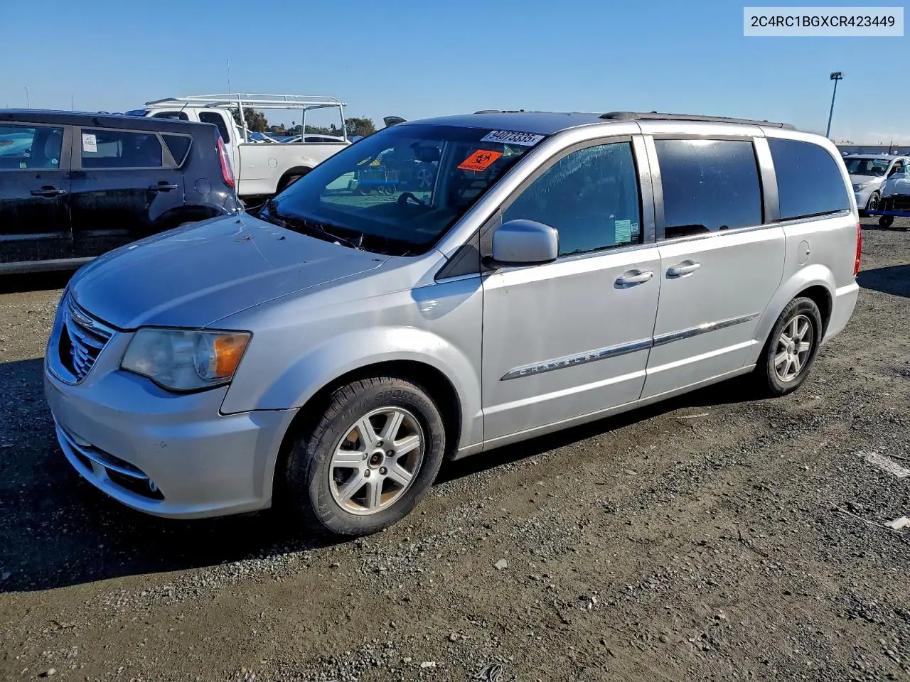 2C4RC1BGXCR423449 2012 Chrysler Town & Country Touring