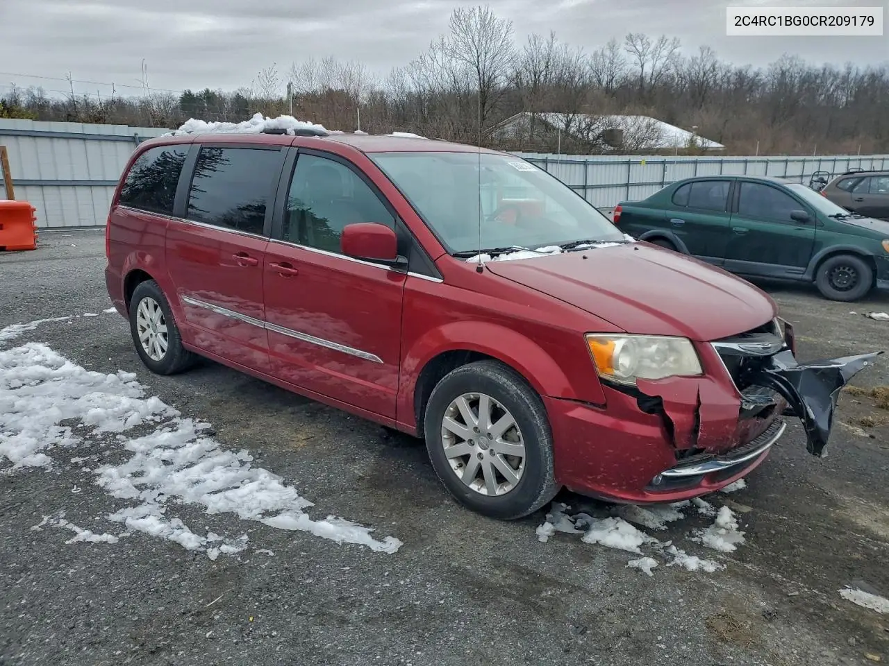 2C4RC1BG0CR209179 2012 Chrysler Town & Country Touring