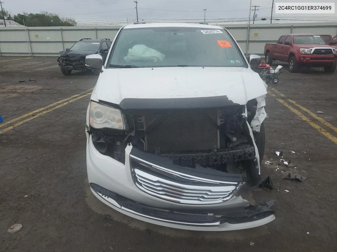 2014 Chrysler Town & Country Limited VIN: 2C4RC1GG1ER374699 Lot: 54526774