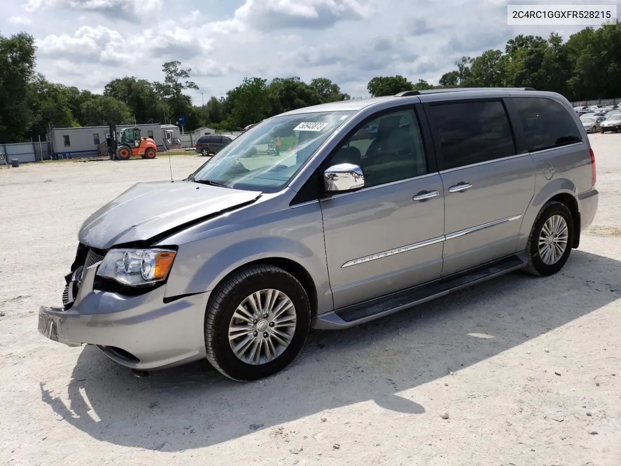 2015 Chrysler Town & Country Limited Platinum VIN: 2C4RC1GGXFR528215 Lot: 50943873