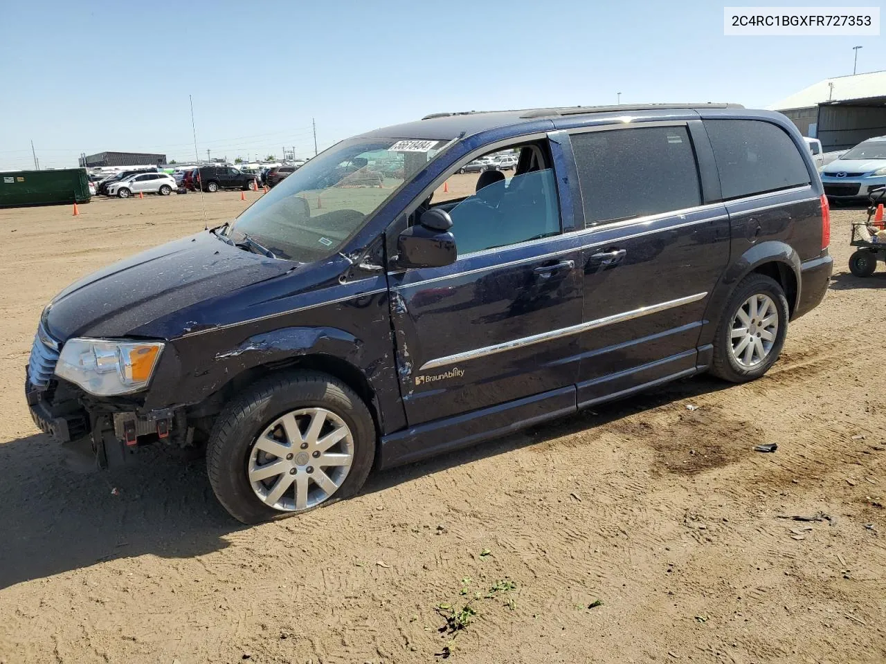 2015 Chrysler Town & Country Touring VIN: 2C4RC1BGXFR727353 Lot: 56618484