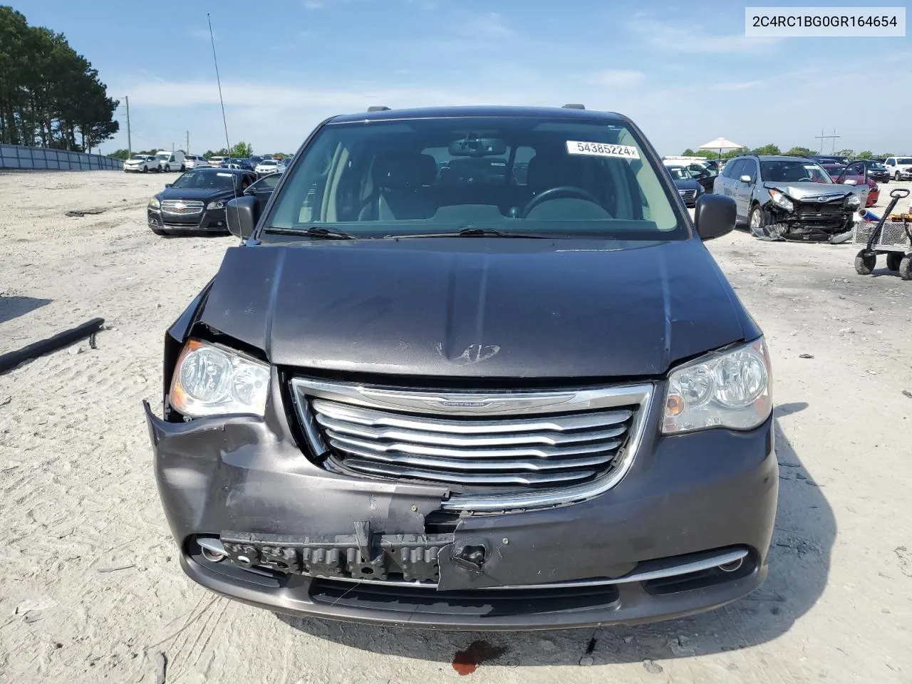 2016 Chrysler Town & Country Touring VIN: 2C4RC1BG0GR164654 Lot: 54385224