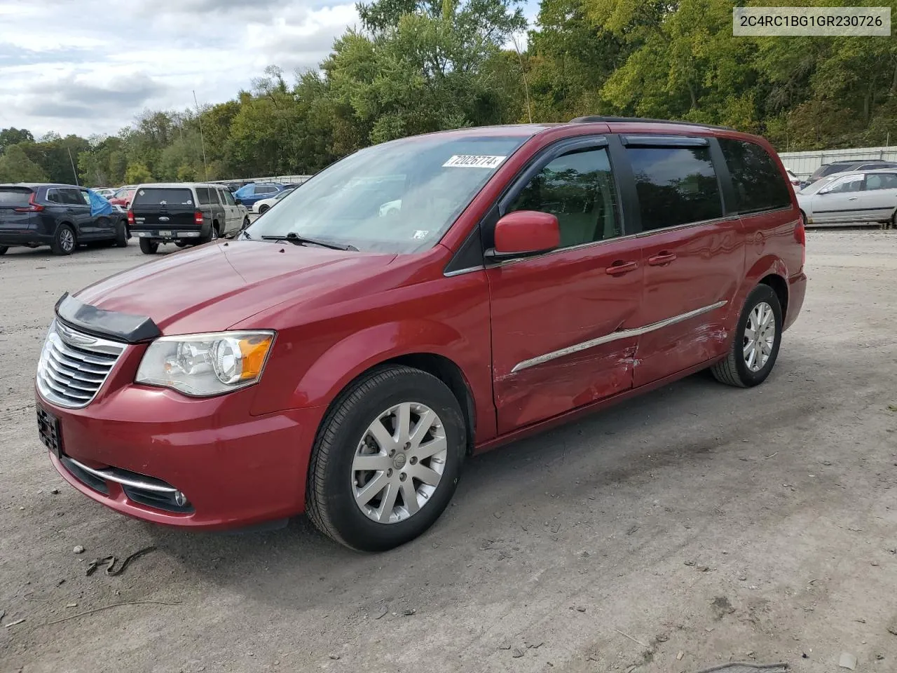 2016 Chrysler Town & Country Touring VIN: 2C4RC1BG1GR230726 Lot: 72026774