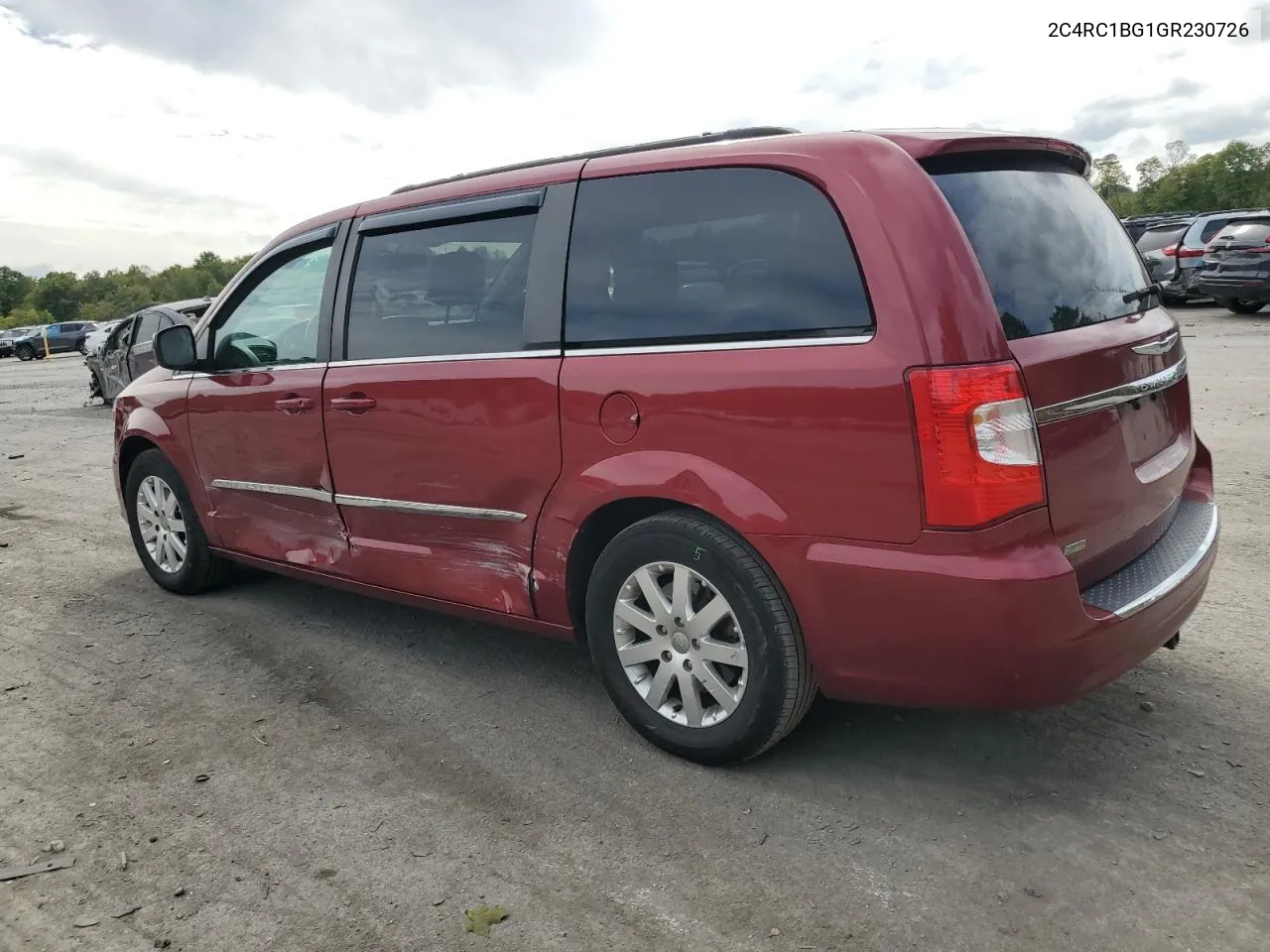 2016 Chrysler Town & Country Touring VIN: 2C4RC1BG1GR230726 Lot: 72026774