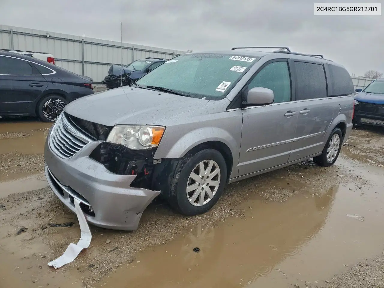 2C4RC1BG5GR212701 2016 Chrysler Town & Country Touring