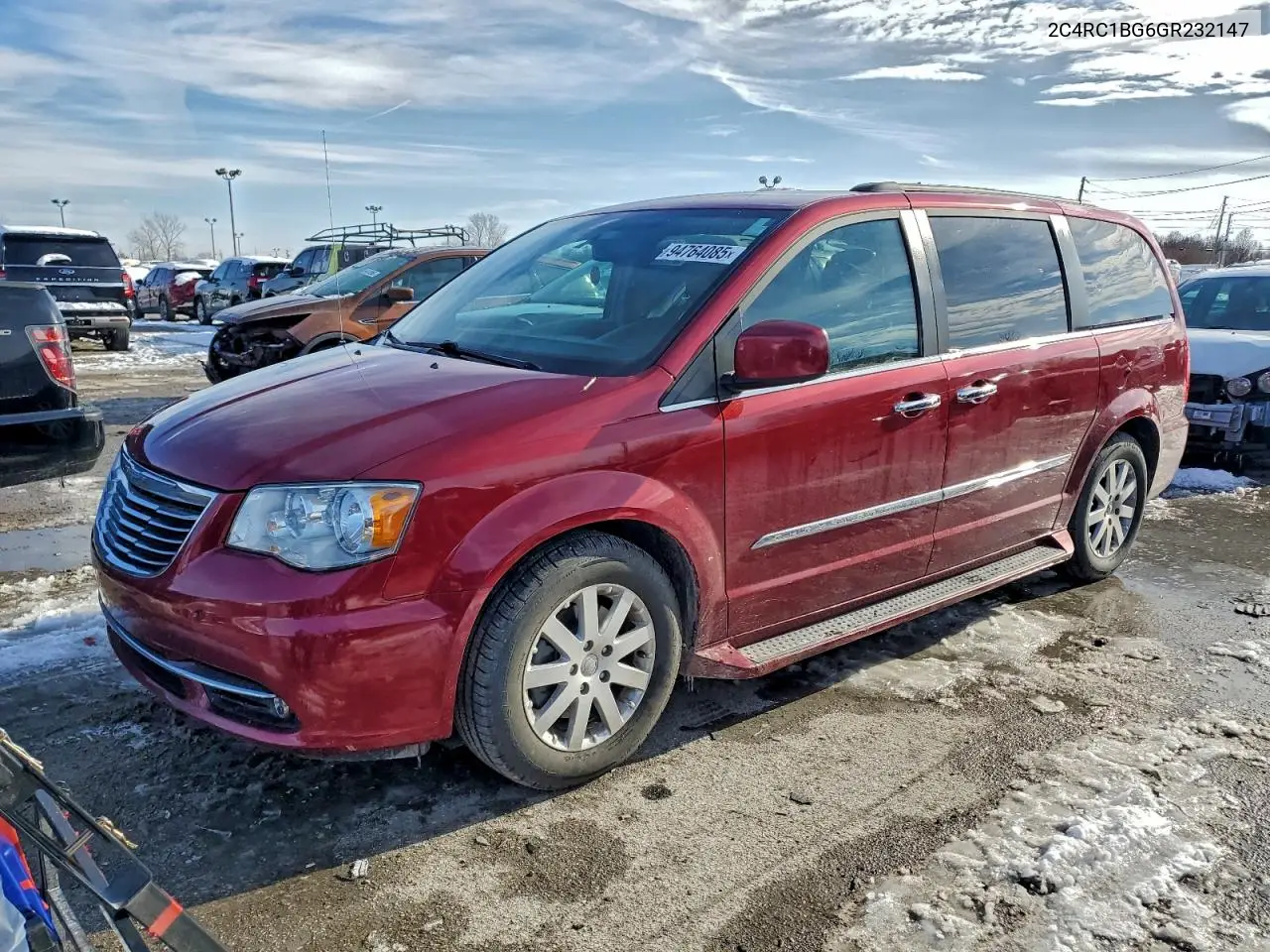 2C4RC1BG6GR232147 2016 Chrysler Town & Country Touring