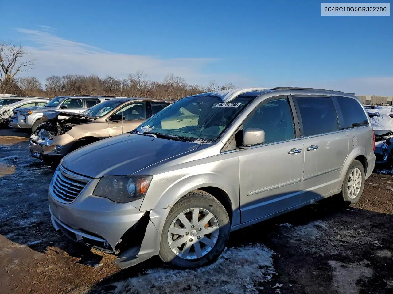 2C4RC1BG6GR302780 2016 Chrysler Town & Country Touring