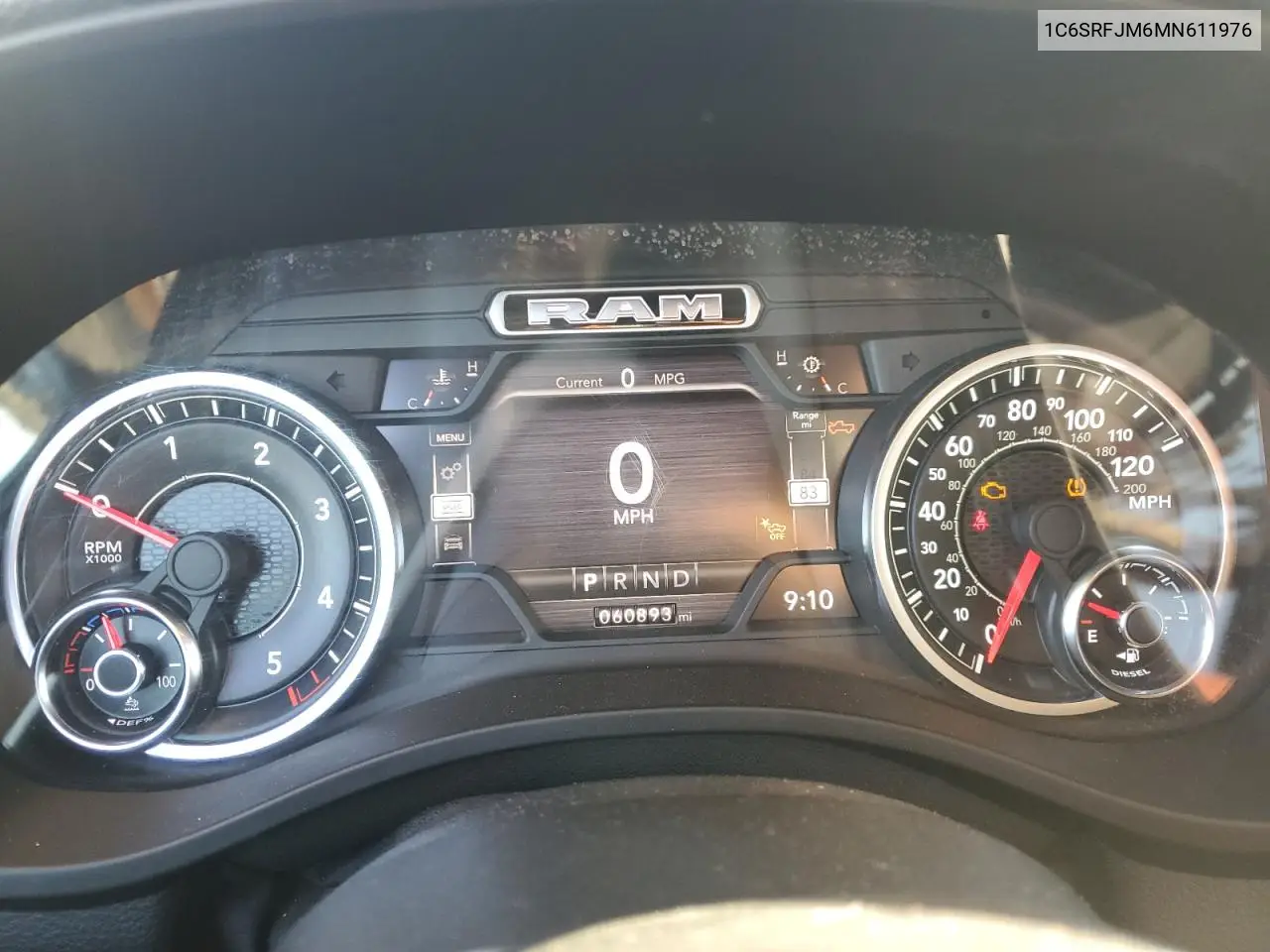 1C6SRFJM6MN611976 2021 Ram 1500 Laramie
