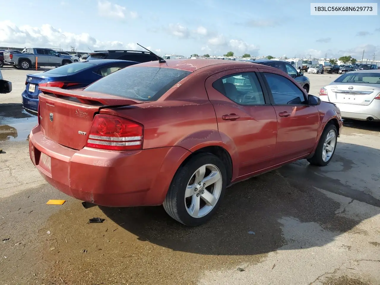 2008 Dodge Avenger Sxt VIN: 1B3LC56K68N629773 Lot: 56411035