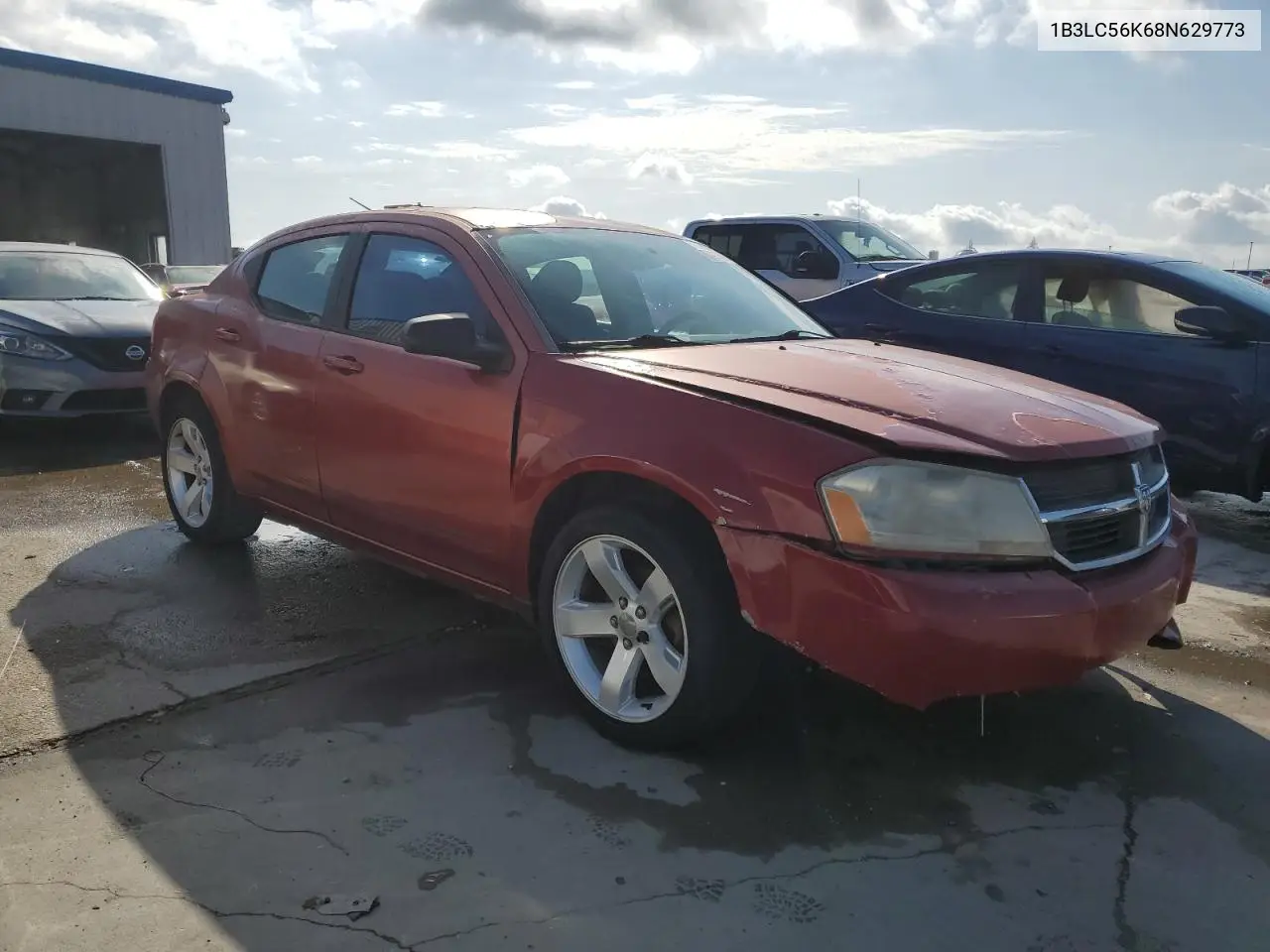 2008 Dodge Avenger Sxt VIN: 1B3LC56K68N629773 Lot: 56411035
