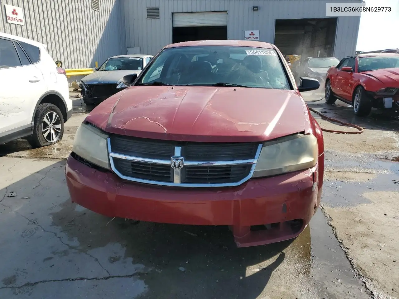 2008 Dodge Avenger Sxt VIN: 1B3LC56K68N629773 Lot: 56411035