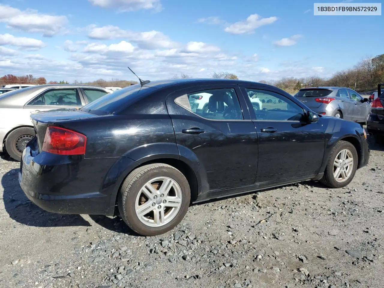 1B3BD1FB9BN572929 2011 Dodge Avenger Mainstreet