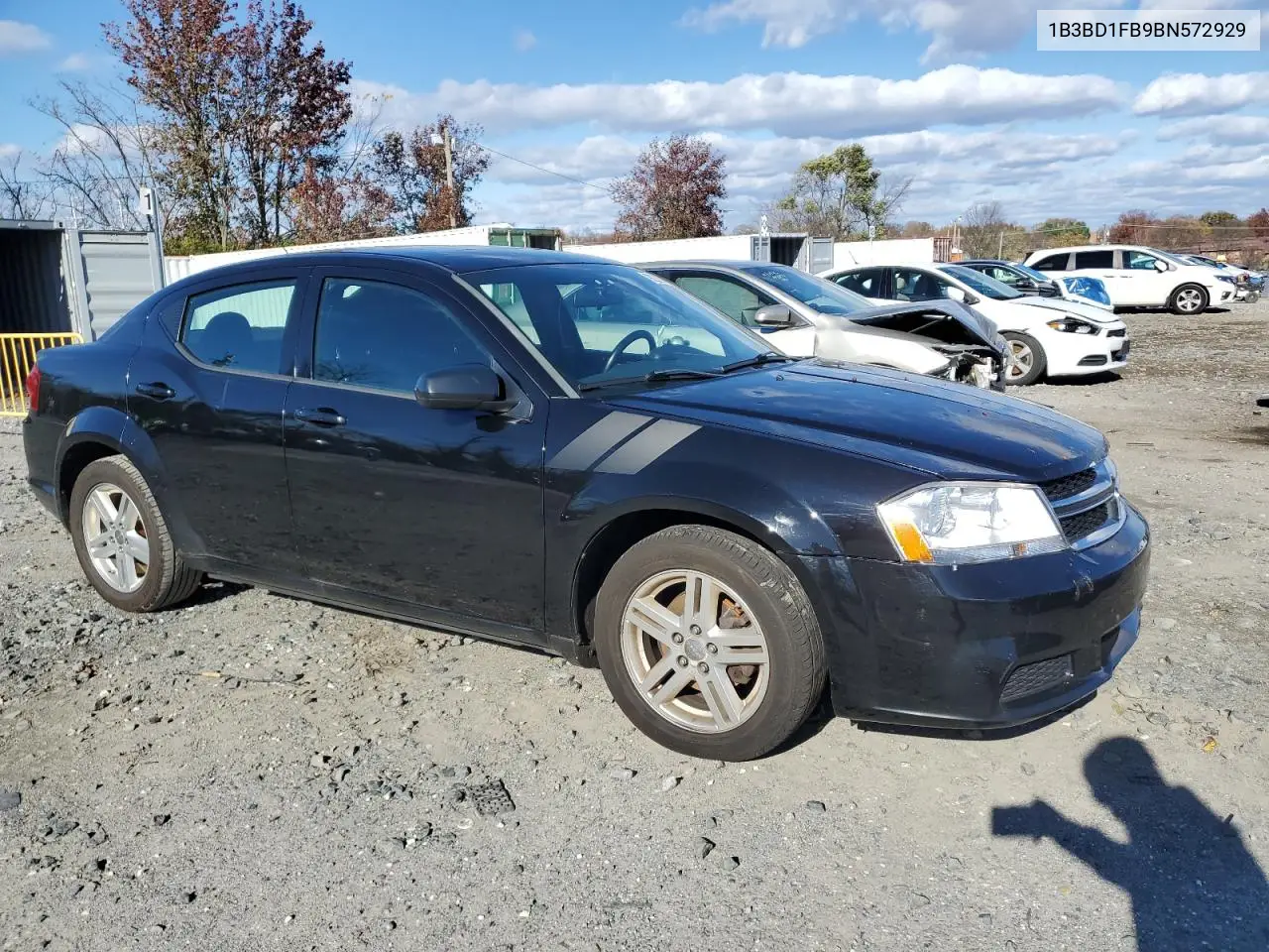 1B3BD1FB9BN572929 2011 Dodge Avenger Mainstreet
