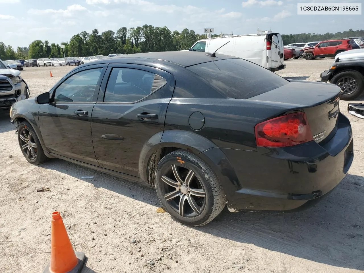 2012 Dodge Avenger Se VIN: 1C3CDZAB6CN198665 Lot: 66510804