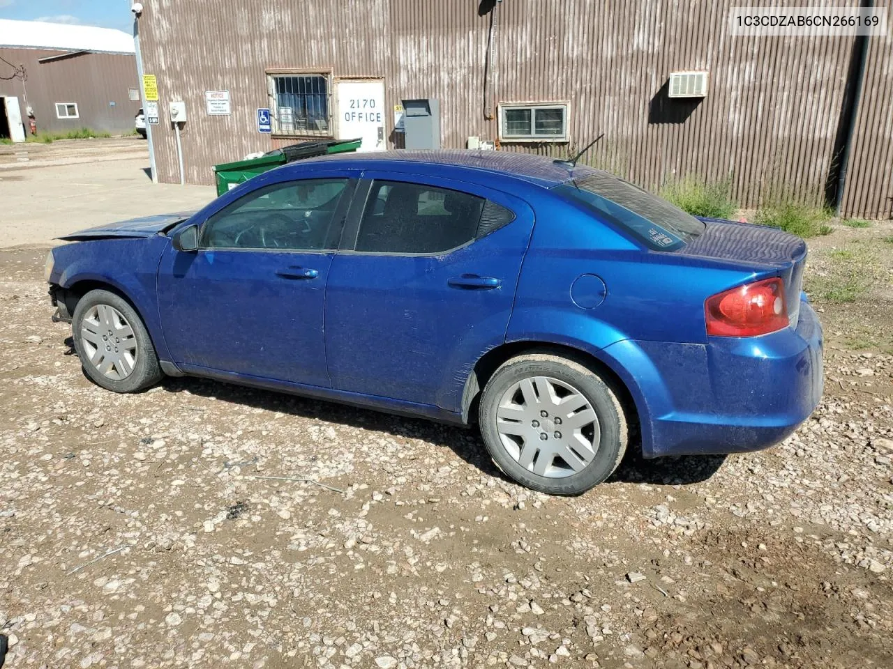 1C3CDZAB6CN266169 2012 Dodge Avenger Se