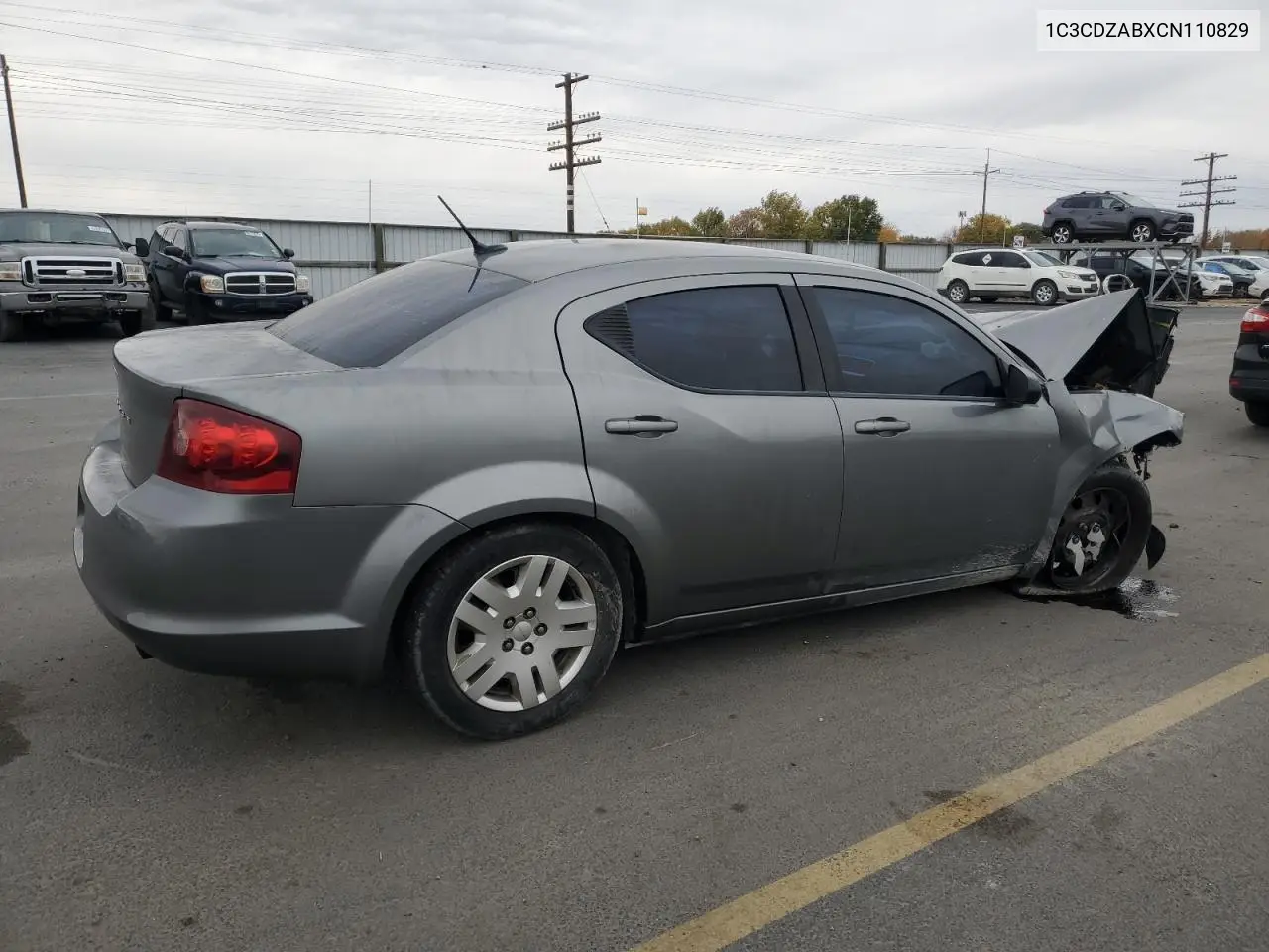 1C3CDZABXCN110829 2012 Dodge Avenger Se