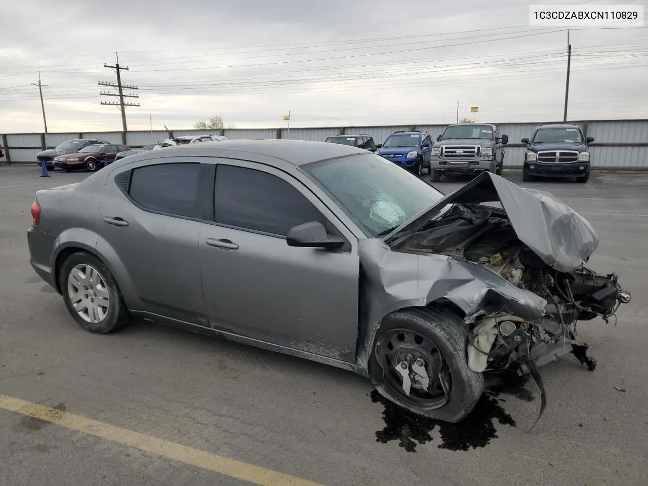 1C3CDZABXCN110829 2012 Dodge Avenger Se